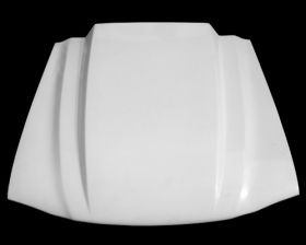 1994-1998 Ford Mustang 3" Cowl Induction Fiberglass Heat Extractor Hood - TF1002