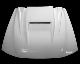 1999-2004 Ford Mustang Spyder Fiberglass Heat Extractor Hood - TF10023-A14