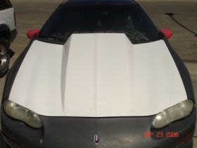 1998-2002 Chevy Camaro 4" Cowl Induction Fiberglass Heat Extractor Hood - TF3002