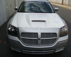 2005-2007 Dodge Magnum SRT-8 Fiberglass Ram Air Hood - TF20220-A23