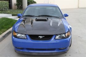 2003-2004 Ford Mustang Mach-1 Functional Ram Air Carbon Fiber Hood - TC10023-A65