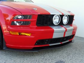 2005-2009 Ford Mustang Carbon Fiber Front Bumper Lip Spoiler - TC10024-LG31