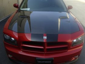 2005-2010 Dodge Charger RTC Functional Ram Air Carbon Fiber Hood - TC20020-A58