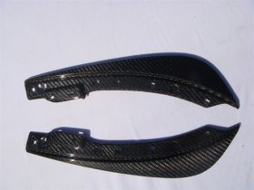 2009-2012 Dodge Challenger Carbon Fiber OEM Splash Guards - Pair - TC20320-LG41