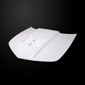 2010-2015 Chevy Camaro ZL1 Style Functional Heat Extractor Hood Fiberglass - CCM