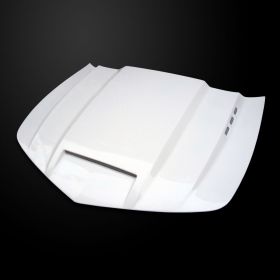 2014-2015 Chevy Camaro SS Amerihood SMS Dual-Functional Ram Air Fiberglass Hood - AMH-CCM14AHSMSFHWSS