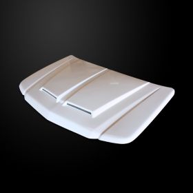 2002-2006 Cadillac Escalade TS Functional Ram Air Hood Fiberglass - CE02AHTSFHW
