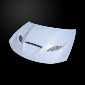 2015-2017 Dodge Charger Amerihood HellCat Functional Heat Extractor Fiberglass Hood - AMH-DC15AHCATFHW