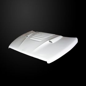 2002-2008 Dodge Ram 1500 TS Dual-Functional Ram Air Hood Fiberglass - DR02AHTSFH