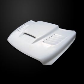 2009-2017 Dodge Ram 1500 SSK Dual-Functional Ram Air Hood Fiberglass - DR09AHSSK