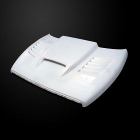 1994-2001 Dodge Ram 1500 SSK Dual-Functional Ram Air Hood Fiberglass - DR94AHSSK
