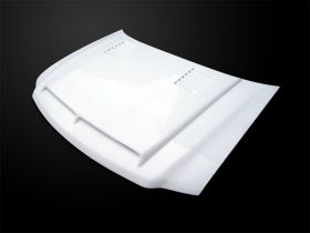 1997-1999 Ford F-250 Light-Duty Amerihood Type-E Dual-Functional Ram Air Fiberglass Hood - AMH-F2597AHTEFHW