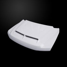 2017-2019 Ford F-350 Super Duty Type-E Fiberglass Dual-Functional Ram Air Hood - F3517AHTEFHW