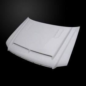 2006-2010 Ford Explorer Amerihood Type-E Dual-Functional Ram Air Fiberglass Hood - AMH-FEPL06AHTEFHW