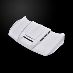 2013-2016 Ford Escape AGG Fiberglass Dual-Functional Ram Air Hood - FESP13AHAGGFHW