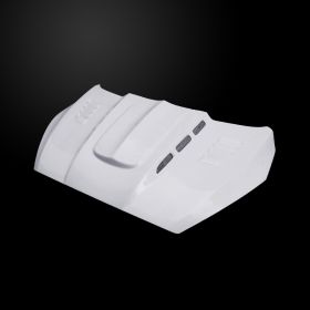 2015-2018 Ford Focus AGG Fiberglass Functional Heat Extractor Hood - FF15AHAGGFHW