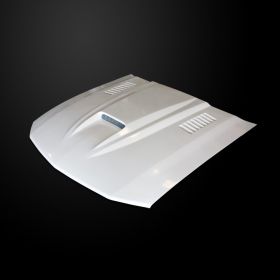 2005-2009 Ford Mustang SMS Dual-Functional Ram Air Hood Fiberglass - FM05AHSMSFH