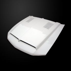 2010-2012 Ford Mustang Type-E Dual-Functional Ram Air Hood Fiberglass - FM10AHTE