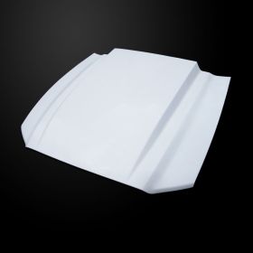 2013-2014 Ford Mustang V6/GT Amerihood 3" Cowl Functional Heat Extractor Fiberglass Hood - AMH-FM13AHCWLFHW