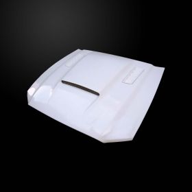 2013-2014 Ford Mustang V6/GT SMS Fiberglass Dual-Functional Ram Air Hood - FM13AHSMSFHW