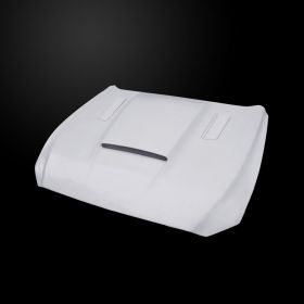 2015-2017 Ford Mustang V6/GT/Ecoboost SMS Fiberglass Dual-Functional Ram Air Hood - FM15AHSMSFHW