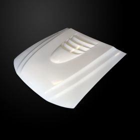 1999-2004 Ford Mustang Type-1 Functional Heat Extractor Hood Fiberglass - FM99AH