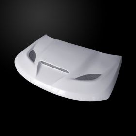 2011-2017 Jeep Compass Type-HellCat Dual-Functional Ram Air Fiberglass Hood - AmeriHood JCP11AHCATFHW