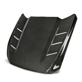 2015-2017 Ford Mustang Heat Extractor Double-Sided Carbon Fiber Hood by Anderson