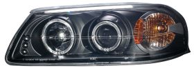 2000-2005 Chevy Impala Halo Projector Headlights - Black - 02-AZ-CI00-PBC-R-A