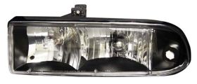 1998-2004 Chevy S-10 & Blazer Euro Crystal Headlights - Black - 02-AZ-CS98-B