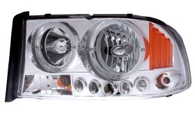 1998-2003 Dodge Durango Crystal Halo Headlights - Chrome - 02-AZ-DD97-C-R-1-A
