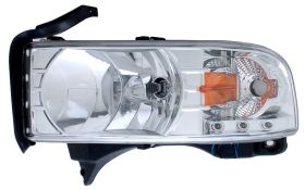 1994-2001 Dodge Ram Euro Crystal Headlights Chrome LED - 02-AZ-DR94-1-C-A