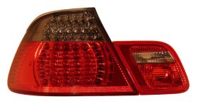 1999-2001 BMW 3 Series E46 Convertible LED Tail Lights Red / Smoke - 03-B399TLEDRS-C