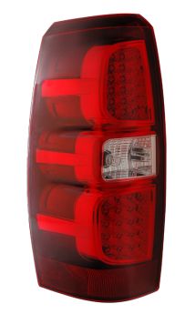 2007-2012 Chevy Avalanche 4dr Euro LED Taillights - Red / Clear - 03-CAL07TLED