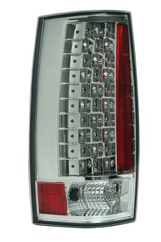 2007-2010 Chevy Suburban / Tahoe G4 Euro LED Taillights - Chrome - 03-CD07TLEDG4AC