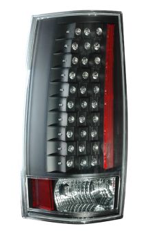 2007-2010 GMC Yukon & XL G4 Euro LED Taillights - Black - 03-CD07TLEDG4JM