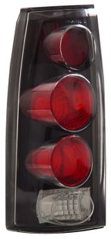 1988-1998 Chevy C10 Full Size Truck 3D Euro Tail Lights - JDM Black - 03-CF8898TLAG4JM