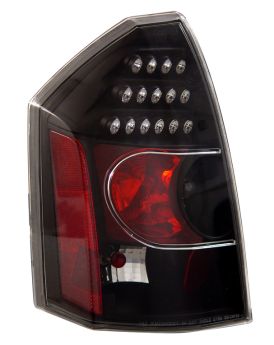 2005-2007 Chrysler 300 / 300C LED Taillights - JDM Black - 03-CHR32003TLEDJM