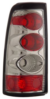 2003-2006 Chevy Silverado Euro Tail Lights - Chrome - 03-CL2003TLA