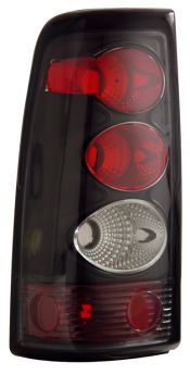2003-2006 Chevy Silverado Euro Tail Lights - JDM Black - 03-CL2003TLAJM