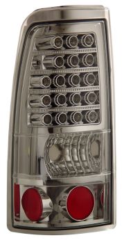 2003-2006 Chevy Silverado Truck LED Taillights - Chrome - 03-CL2003TLEDAC