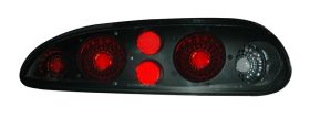 1993-2002 Chevy Camaro Euro Tail Lights - Dark Smoke - 03-CO9301TLADS
