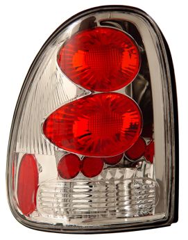 1996-2000 Dodge Caravan Euro Tail Lights - Chrome - 03-DC9600TLA