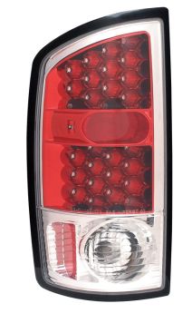 2002-2005 Dodge Ram G3 Style Euro LED Tail Lights - Red / Clear - 03-DR2002LEDG3