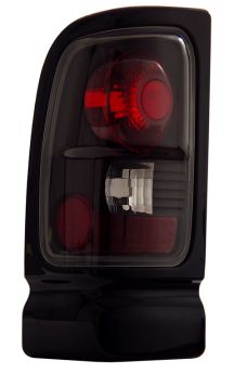 1994-2001 Dodge Ram Euro Tail Lights - JDM Black - 03-DR9401TLAJM
