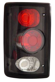 2000-2005 Ford Excursion Euro Tail Lights - JDM Black - 03-FC2000TLAJM