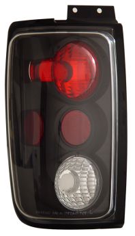 1997-2002 Ford Expedition G2 Euro Tail Lights - Black - 03-FE9702TLAG2JM