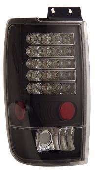1997-2002 Ford Expedition LED Tail Lights - JDM Black - 03-FE9702TLALEDJM