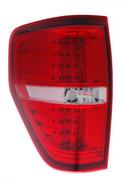 2009-2013 Ford F-150 LED Tail Lights - Red / Clear - 03-FF09TLED