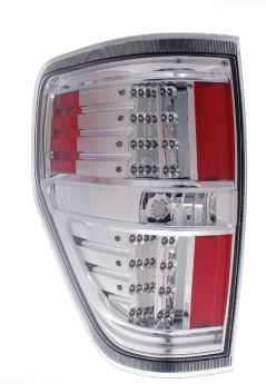 2009-2013 Ford F-150 LED Tail Lights - Chrome - 03-FF09TLEDAC